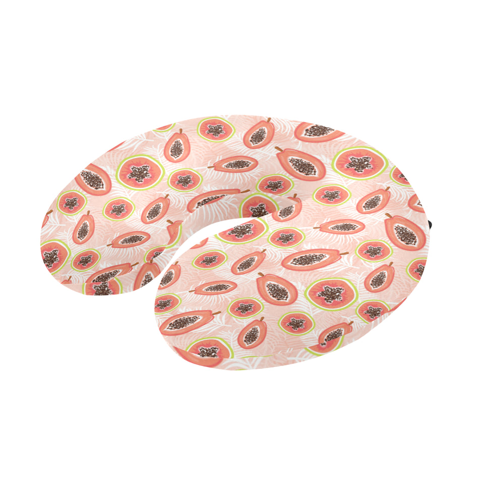 papaya leaves pattern U-Shaped Travel Neck Pillow
