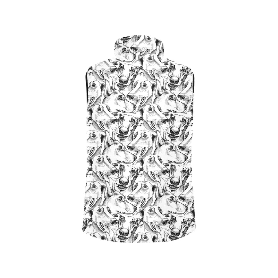 Greyhound Pattern Print Design 01 Men's Padded Vest