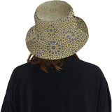 arabic star gold pattern Unisex Bucket Hat