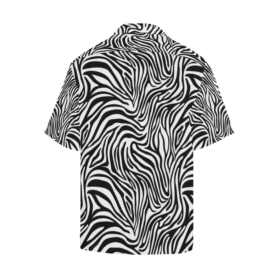 Zebra skin pattern Men's All Over Print Hawaiian Shirt