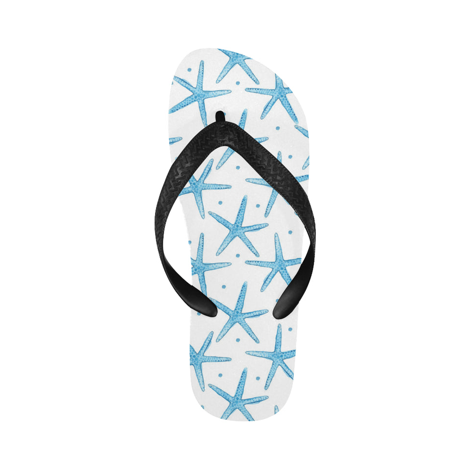 Watercolor starfish pattern Unisex Flip Flops