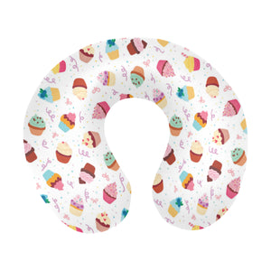 Cake cupcake design pattern U-Shaped Travel Neck Pillow