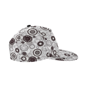 Classic vintage clock pattern All Over Print Snapback Cap