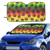 Canabis Marijuana Weed Pattern Print Design 03 Car Sun Shade