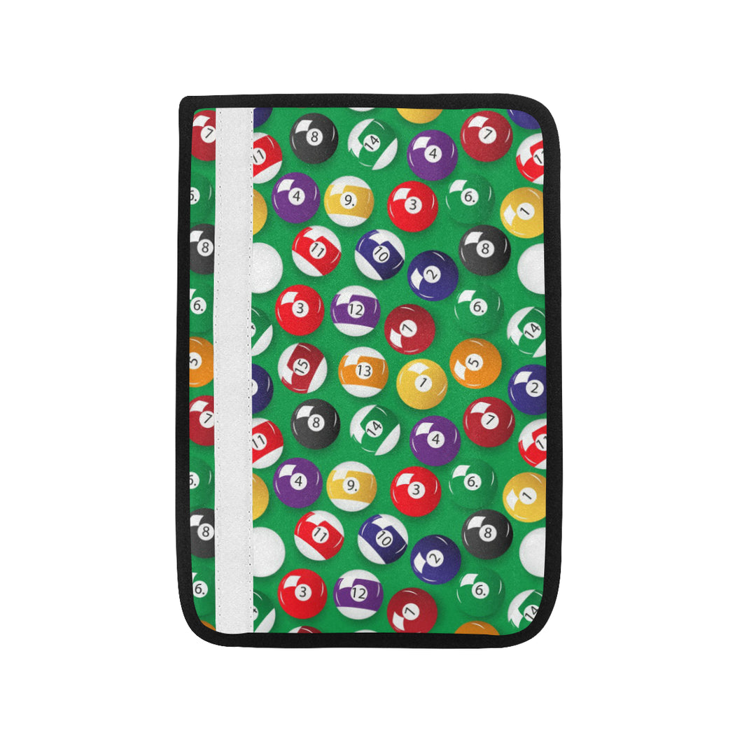 Billiard Ball Pattern Print Design 02 Car Seat Belt Cover