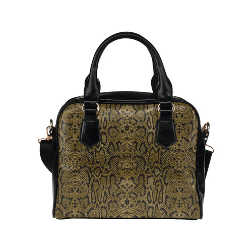 Snake skin pattern Shoulder Handbag