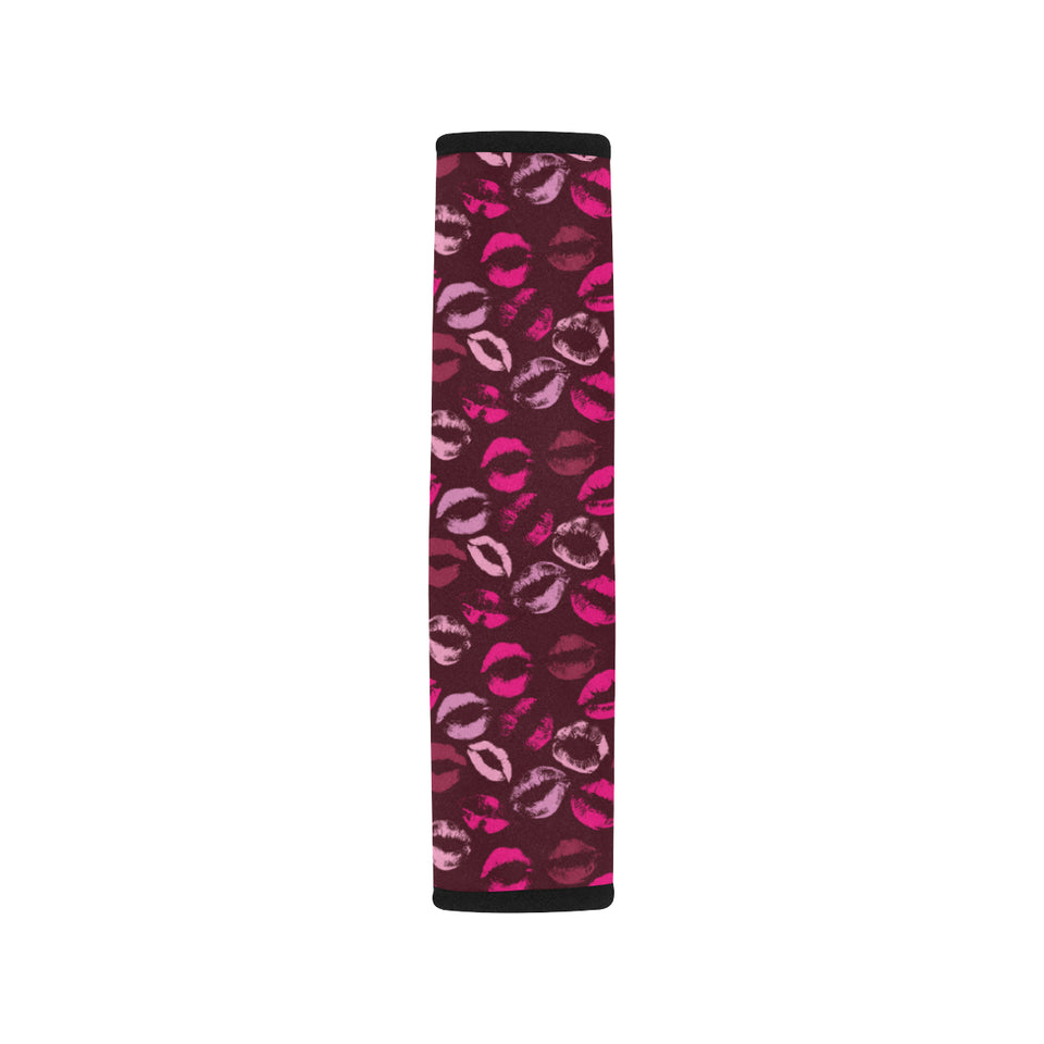 Lips Pattern Print Design 03 Car Seat Belt Cover