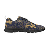 Gold dragon pattern Women's Sneaker Shoes