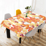 Orange yellow orchid flower pattern background Tablecloth