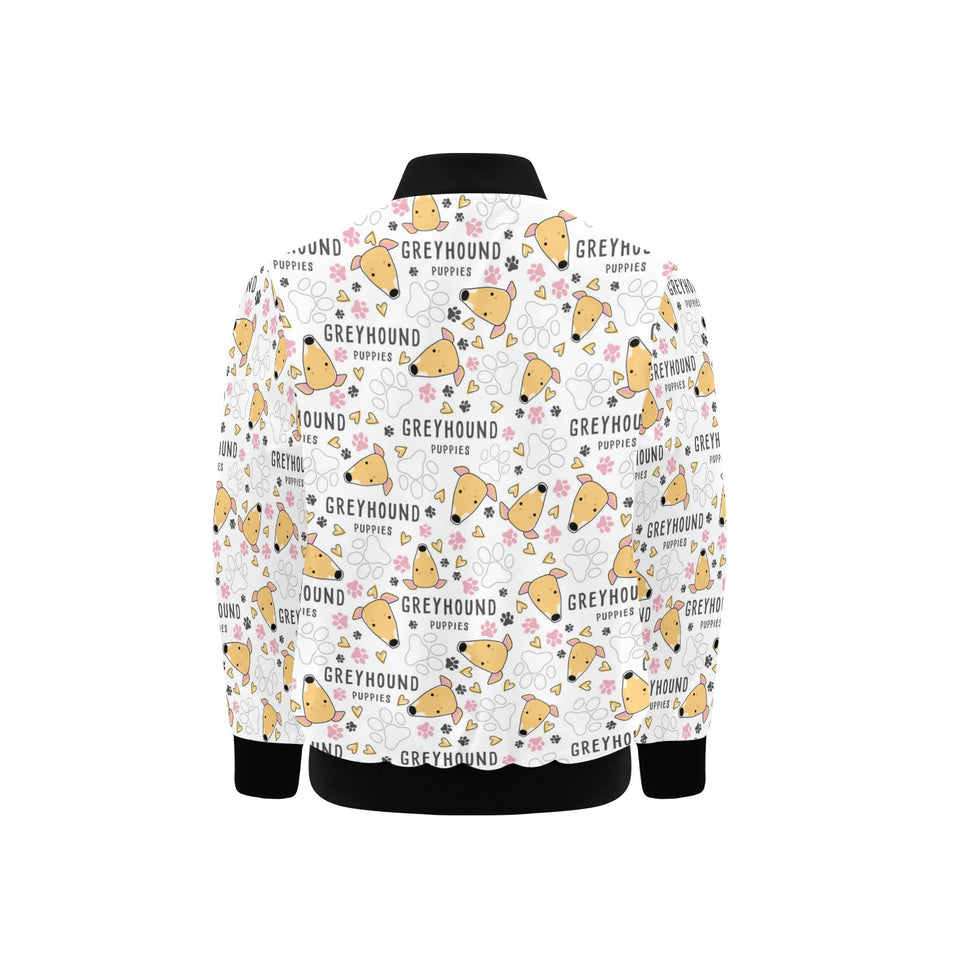 Greyhound Pattern Print Design 03 Kids' Boys' Girls' Bomber Jacket