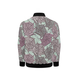 Spider web cobweb design color pattern Kids' Boys' Girls' Bomber Jacket