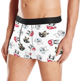 French bulldog cup paw pattern Men's All Over Print Boxer Briefs Men's Underwear