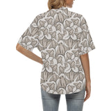 Stingray Pattern Print Design 05 Women's All Over Print Hawaiian Shirt