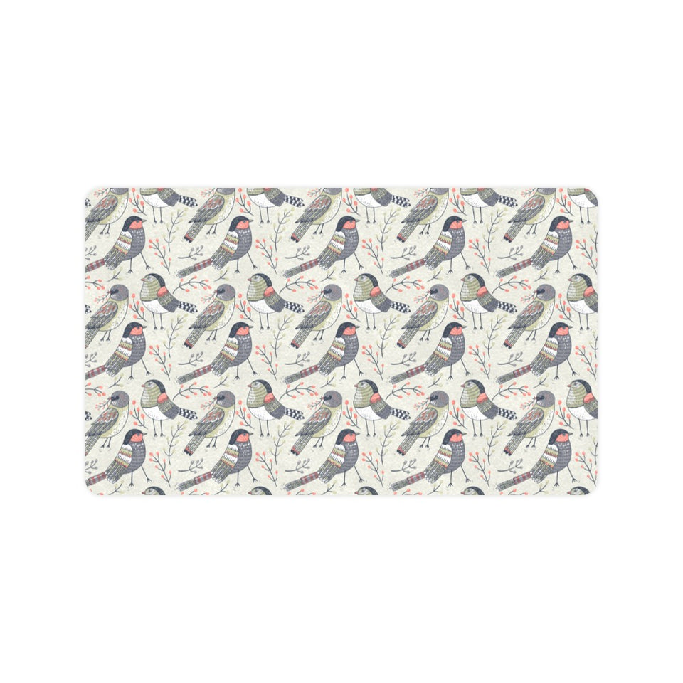 Pigeon Pattern Print Design 04 Doormat