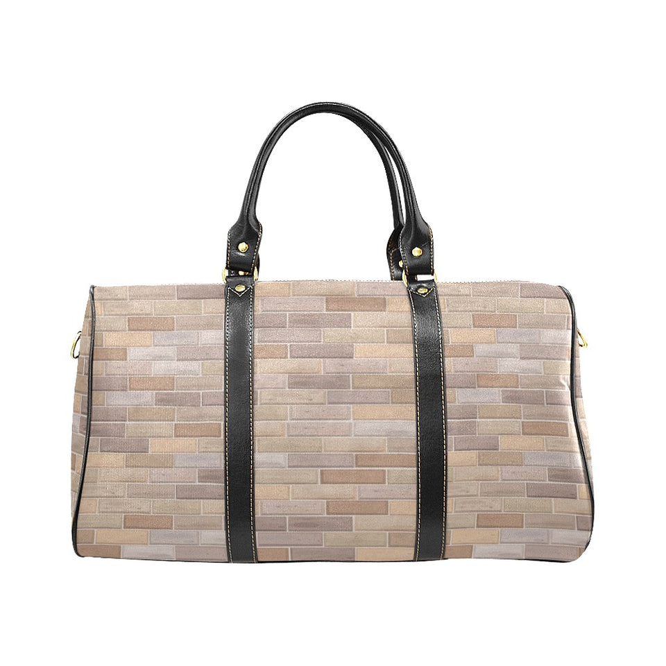 Brick Printed Pattern Print Design 01 Travel Bag