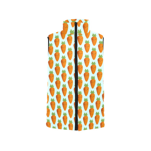 Carrot Pattern Print Design 03 Men's Padded Vest