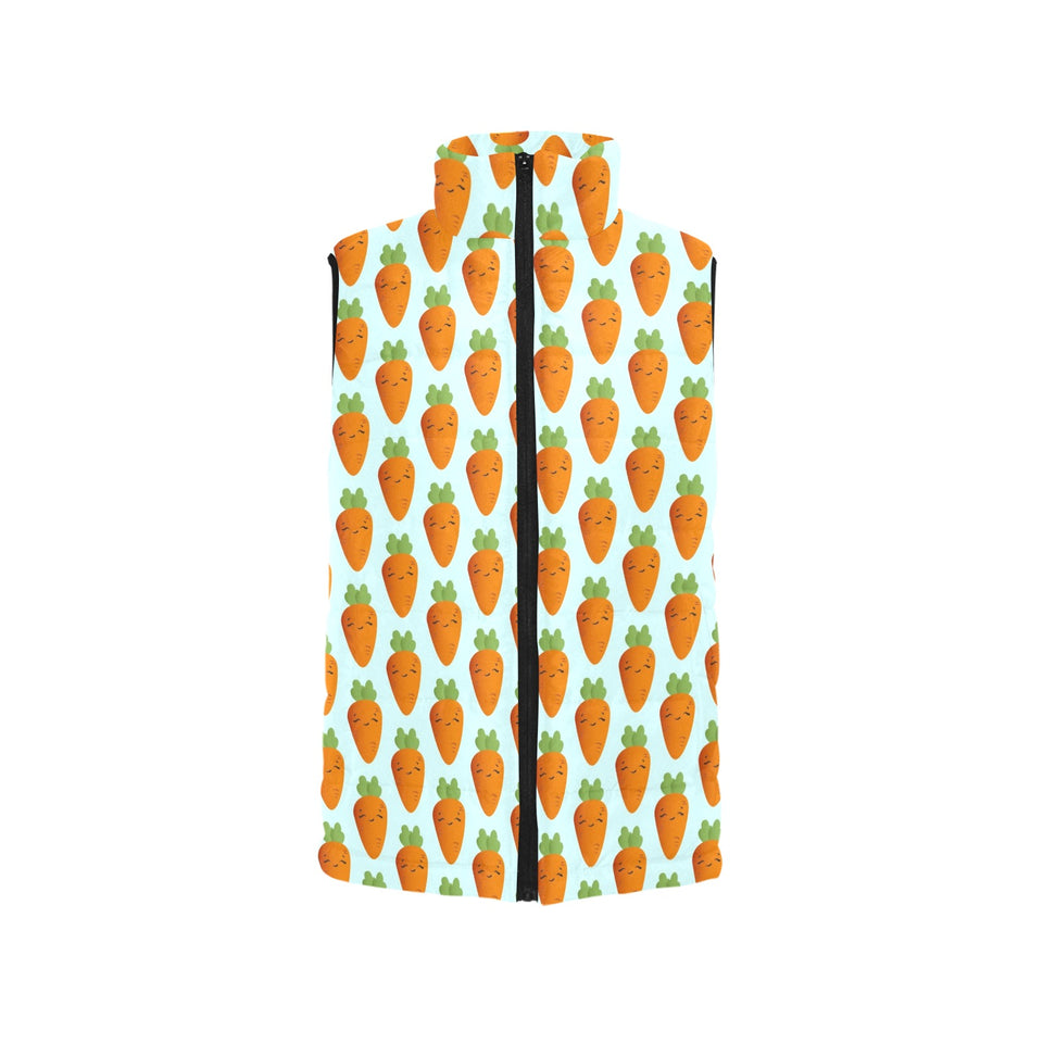 Carrot Pattern Print Design 03 Men's Padded Vest