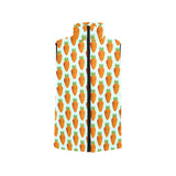 Carrot Pattern Print Design 03 Men's Padded Vest