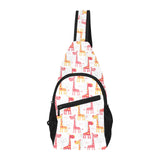 Giraffe Pattern Print Design 03 All Over Print Chest Bag