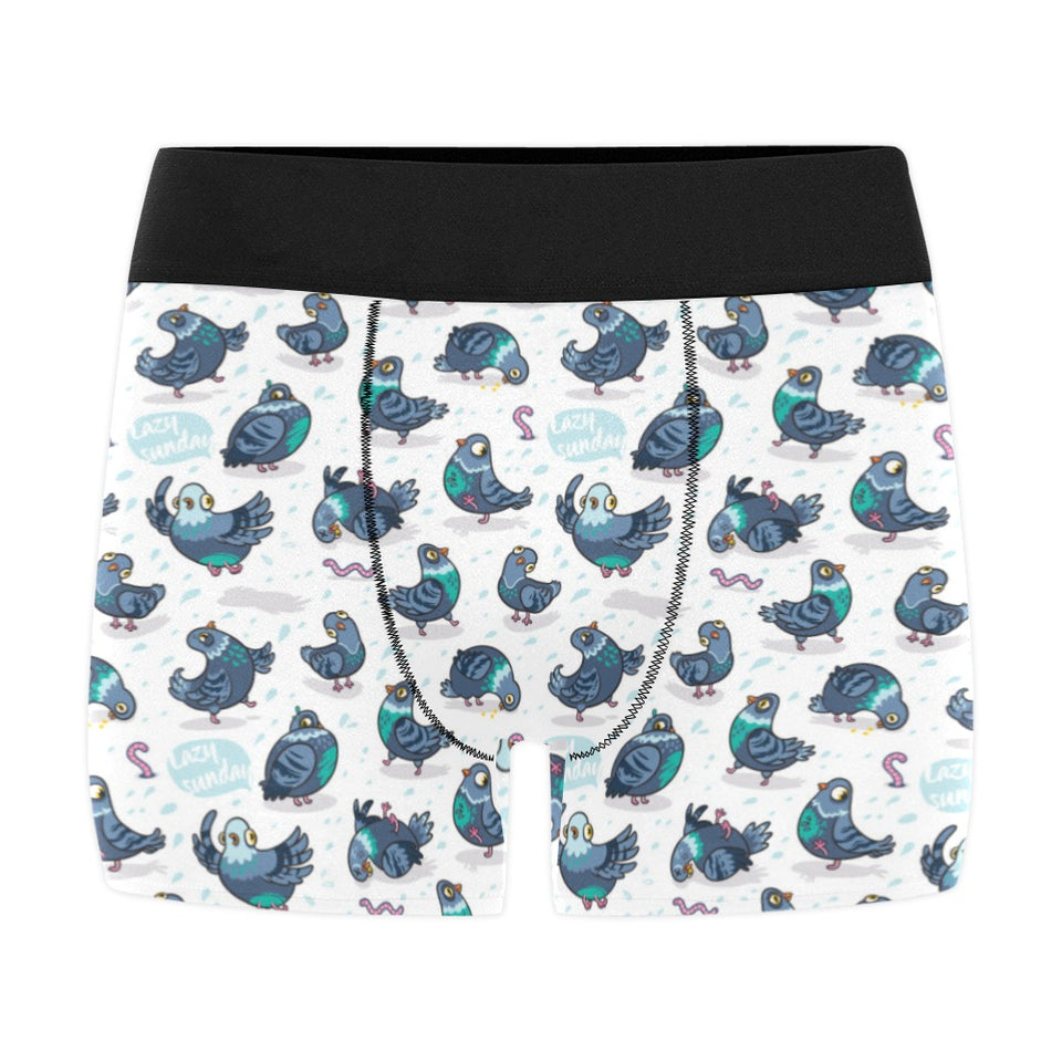 Pigeon Pattern Print Design 02 Men's All Over Print Boxer Briefs Men's Underwear