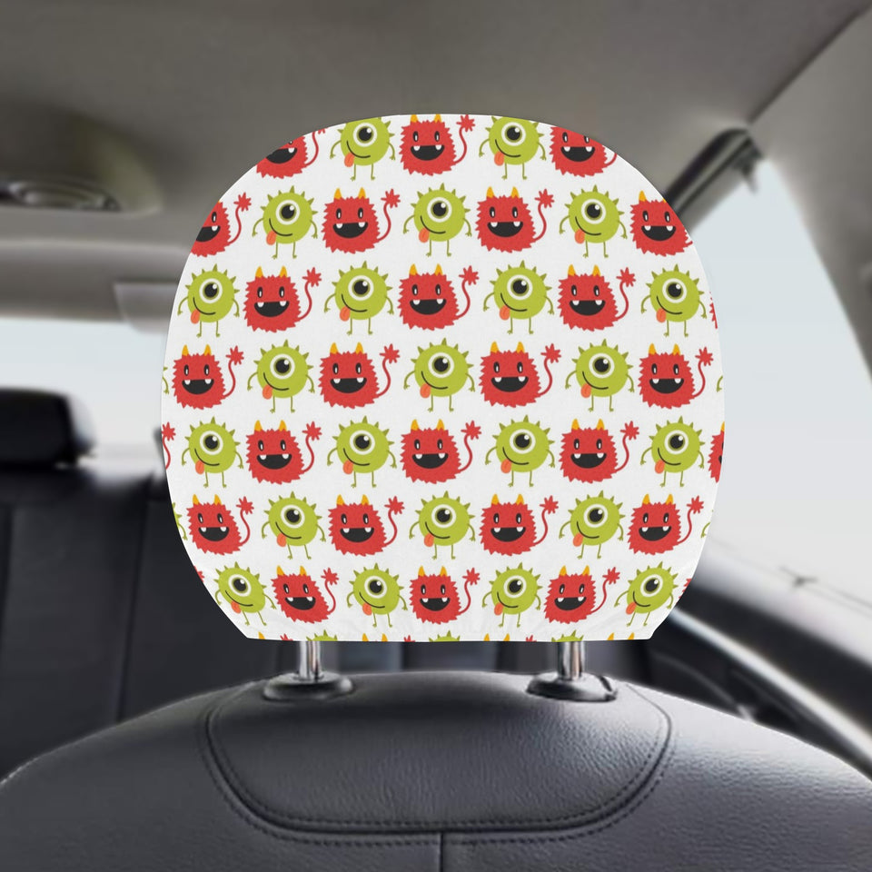 Alien Pattern Print Design 05 Car Headrest Cover