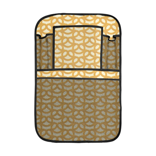 Pretzels Pattern Print Design 01 Car Seat Back Organizer