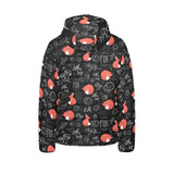 fox sleeping fox pattern Kids' Boys' Girls' Padded Hooded Jacket