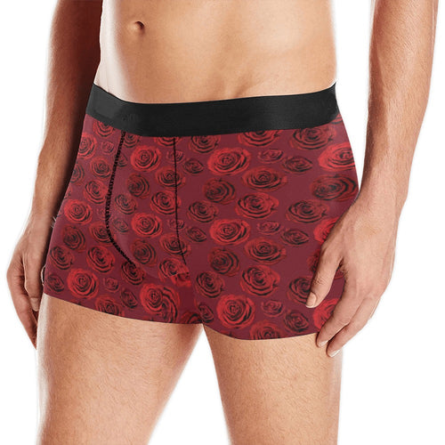 Rose Pattern Print Design 03 Men's All Over Print Boxer Briefs Men's Underwear