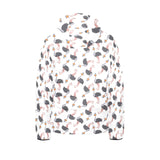 Ostrich Pattern Print Design 02 Kids' Boys' Girls' Padded Hooded Jacket