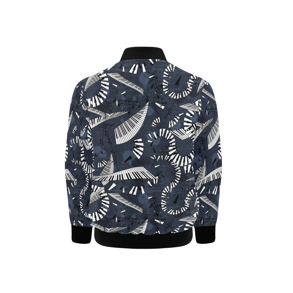 Piano Pattern Print Design 02 Kids' Boys' Girls' Bomber Jacket