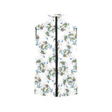 Peacock feather pattern Women's Padded Vest