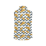 Pizza design pattern Women's Padded Vest