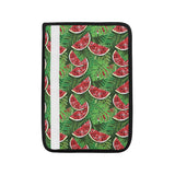Watermelons tropical palm leaves pattern backgroun Car Seat Belt Cover