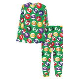 Billiard Ball Pattern Print Design 02 Women's All Over Print Pajama Set