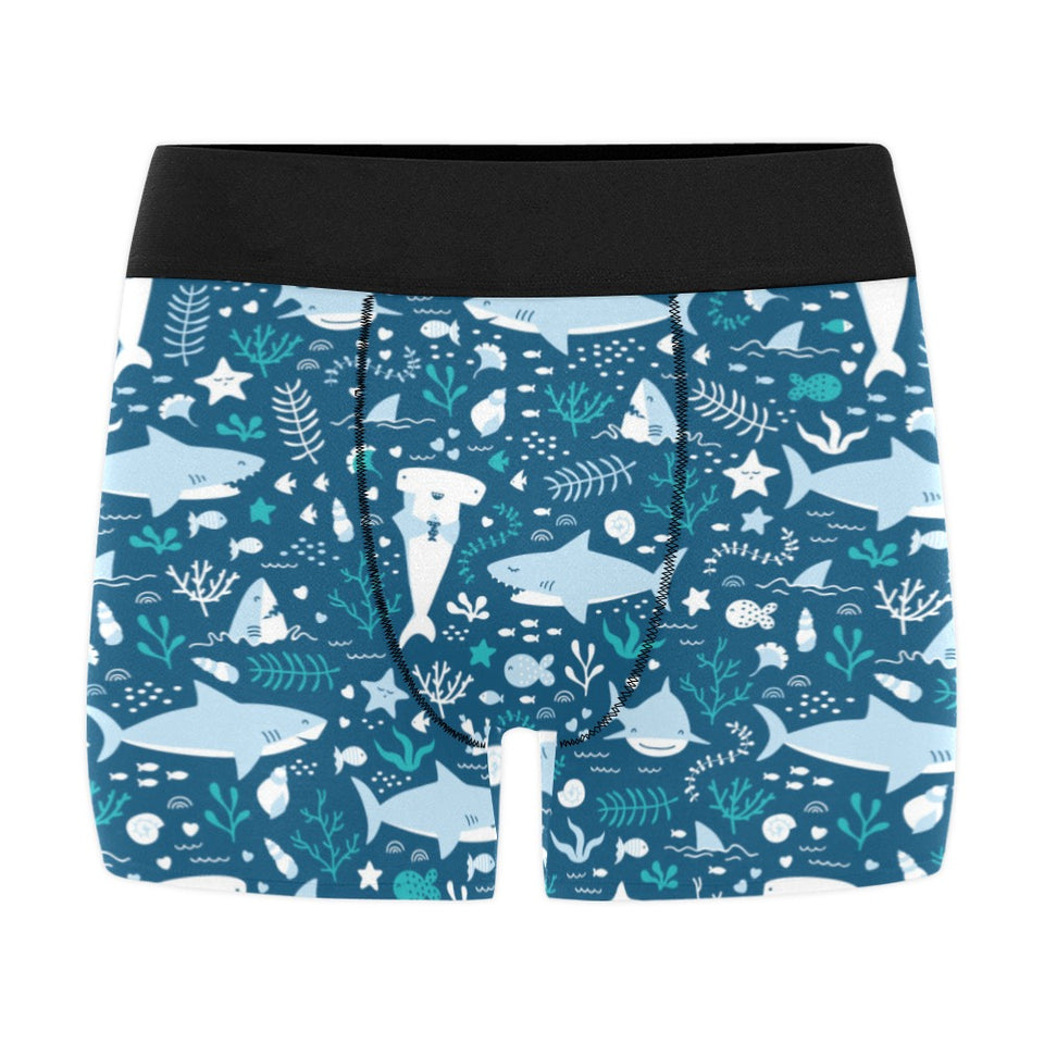 Cute shark pattern Men's All Over Print Boxer Briefs Men's Underwear