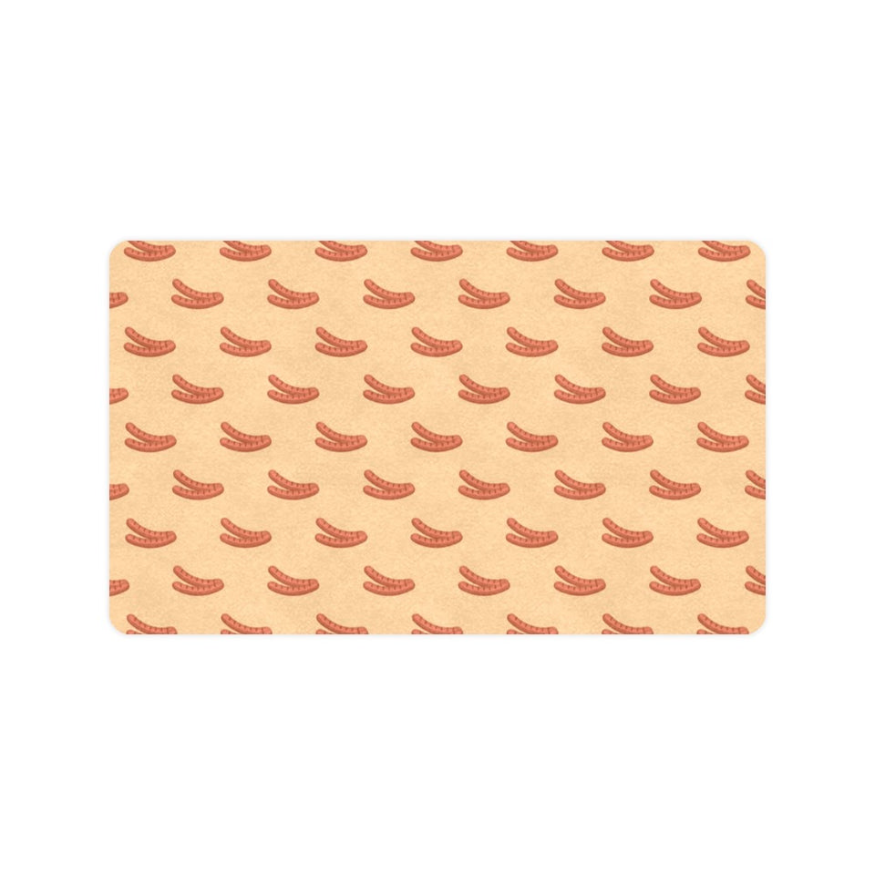 Sausage Pattern Print Design 03 Doormat