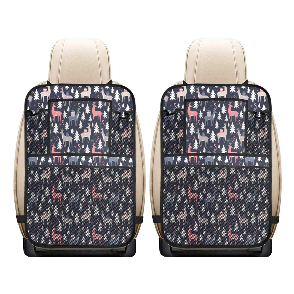 Deers Winter Christmas pattern Car Seat Back Organizer