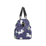 Hand drawn cute unicorn star planet Travel Bag