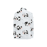 Cute cows pattern Women's Long Sleeve Polo Shirt