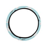 Seagull Pattern Print Design 01 Car Steering Wheel Cover