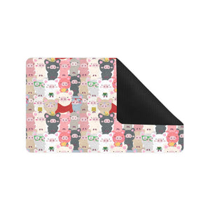 Pig Pattern Print Design 02 Doormat
