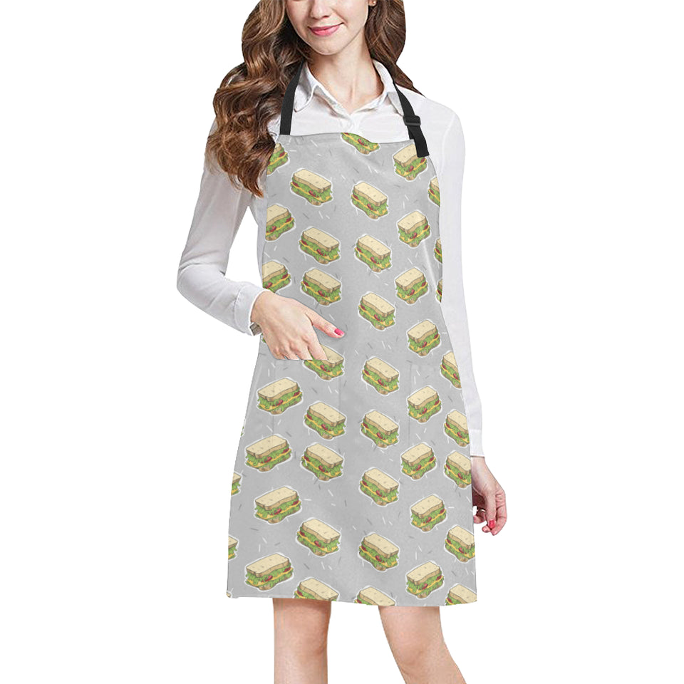 Sandwich Pattern Print Design 05 All Over Print Adjustable Apron