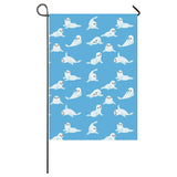 Cute sea lion seal pattern background House Flag Garden Flag