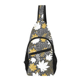 Beautiful gold autumn maple leaf pattern All Over Print Chest Bag