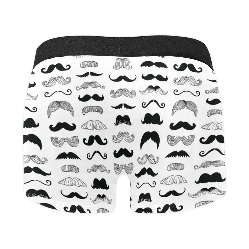 Mustache Beard Pattern Print Design 04 Men's All Over Print Boxer Briefs Men's Underwear