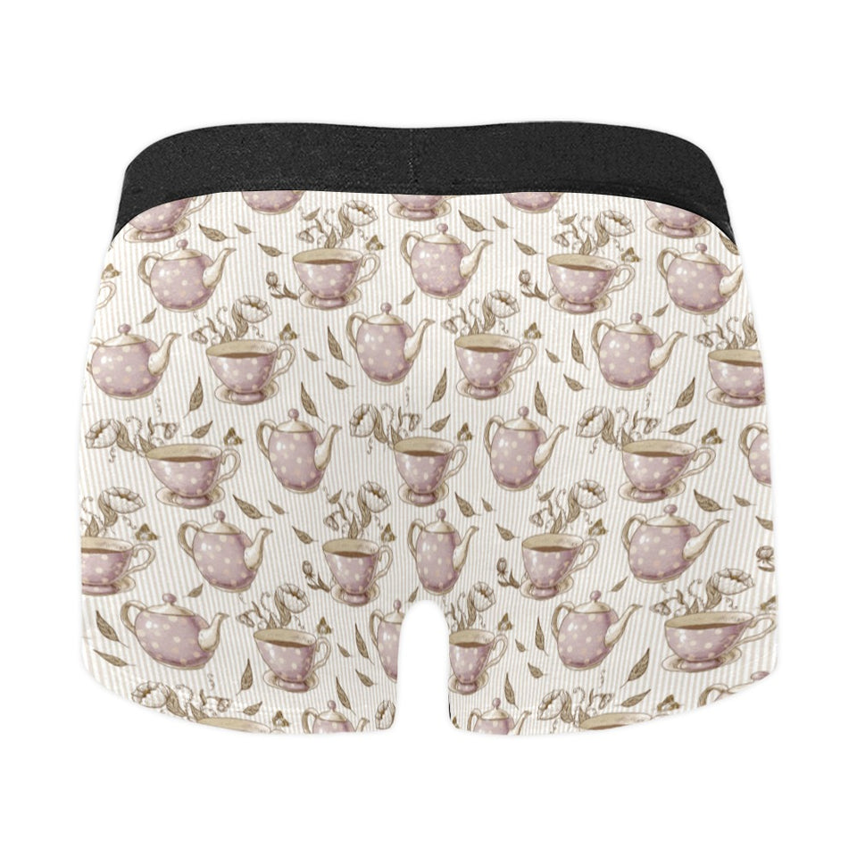 Tea pots Pattern Print Design 03 Men's All Over Print Boxer Briefs Men's Underwear