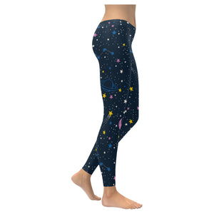 space pattern with planets, comets, constellations Women's Legging Fulfilled In US