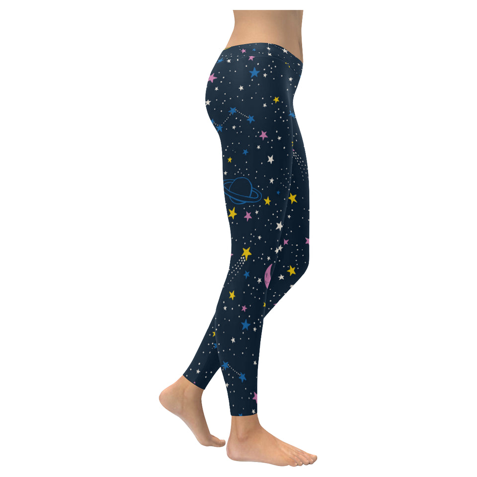space pattern with planets, comets, constellations Women's Legging Fulfilled In US