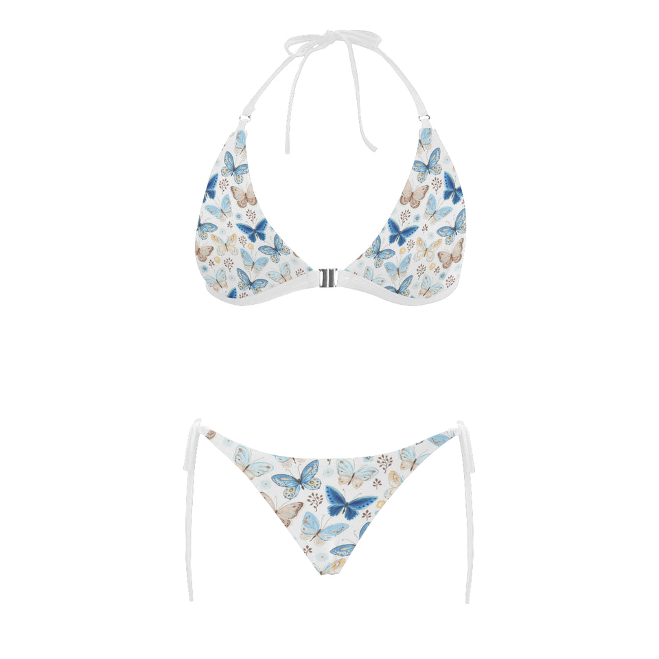 blue butterfly pattern Sexy Bikinis Two-Piece Swimsuits