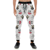 French bulldog cup paw pattern Unisex Casual Sweatpants